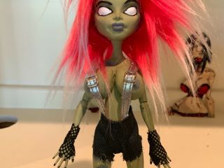 Custom One of a kind fan created Zombie Tramp style doll 4 Monster high OOAK 3