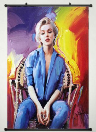 Peter Poster - - Marilyn Monroe - - A Rare Find - - Facsimile Signed Wall Scroll 40 60cm