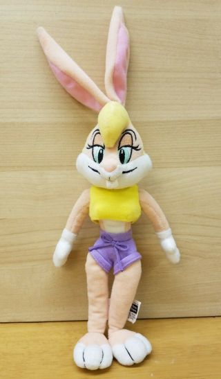 1996 Warner Bros Lola Bunny 15” Stuffed Plush Bean Bag