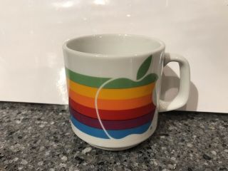 Apple Macintosh Computer Vintage Logo Mug Full Rainbow