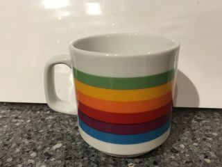 Apple Macintosh Computer Vintage Logo Mug Full Rainbow 3
