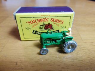 Matchbox Series No 4 Massey Harris Tractor - Moko Lesney -