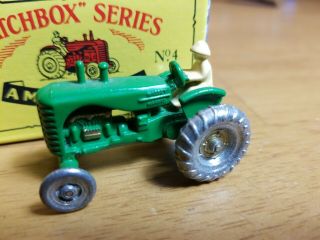 Matchbox Series No 4 Massey Harris Tractor - Moko Lesney - 2