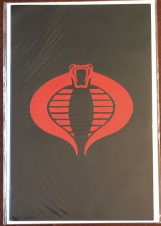 Gi Joe : Real American Hero 34 Red Foil Cobra Logo Variant Comic Book