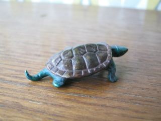 Fabulous Cold Painted Miniature Vienna Bronze Of Tortoise or Turtle 4