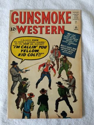 Gunsmoke Western 69 - 1962 Marvel Silver Age Kid Colt Western Comic