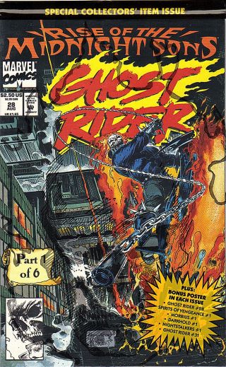 Ghost Rider Rise Of The Midnight Sons Part 1 - 6 Factory Bags Unread