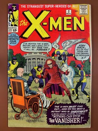 X - Men 2 (1963 Marvel Comics) 1st Appearance Of The Vanisher Silver Age