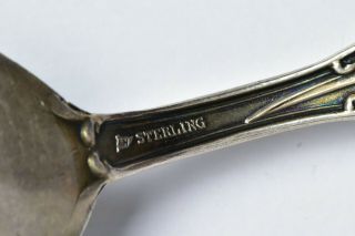 Washington DC Congressional Library Sterling Silver Souvenir Spoon with Enamel 3