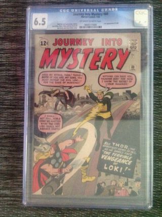 Journey Into Mystery 88 Cgc 6.  5 Second Appearance Of Loki