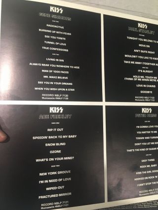 KISS Gene Simmons Lp Poster Inner Sleeve Astor Records 3