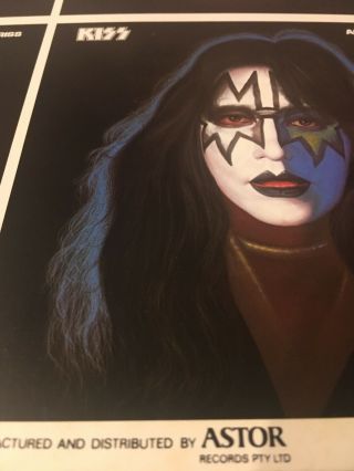 KISS Gene Simmons Lp Poster Inner Sleeve Astor Records 5