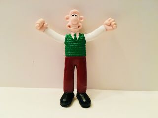 Wallace And Gromit Vintage 1989 Bendable Collectible Toy Figure 3.  5”