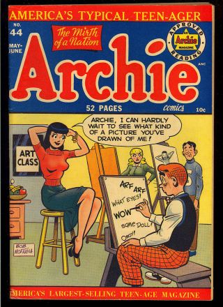 Archie Comics 44 Unrestored Golden Age Mlj Teen Comic 1950 Fn