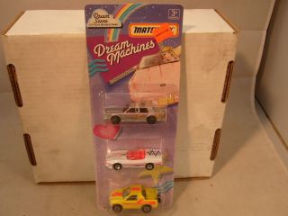 1992 Matchbox Dream Machines Gift Set W/action Cut Outs On The Back Moc