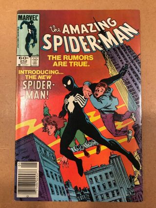 Spider - Man 252 (may 1984,  Marvel) Symbiote First Black Suit Venom Key