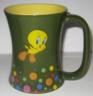 3 D Tweety Bird Green Coffee Mug Cup Warner Brothers Bros.  Tindex