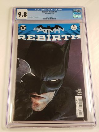 Batman 1,  Rebirth,  Cgc 9.  8,  (d.  C.  2016)