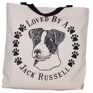 Loved By A Jack Russell Terrier Tote Bag Made In Usa