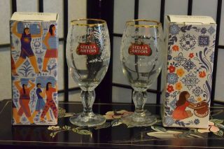Stella Artois 2018 Limited Edition Mexico And Philippines Chalices In Boxes