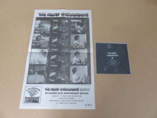The Velvet Underground Rock & Roll (demo) 7 " Flexi Disc & Newspaper Poster