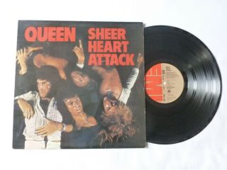 Queen Sheer Heart Attack Emi 1974 Uk 1st Press Rock Vinyl Lp Plays Tidy