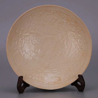 The Song Dynasty Ding Kiln Porcelain Bowls Chinese Porcelain Dragon Design