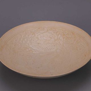 The song dynasty Ding kiln porcelain bowls Chinese porcelain dragon design 4