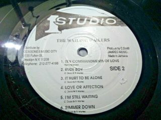 WAILING WAILERS  STUDIO ONE JA Ska Rocksteady Soul Reggae LP/Vinyl - Bob Marley 4