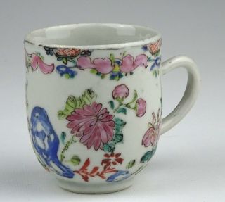 Unusual Antique 18thc Chinese Qing Yongzheng Qianlong Famille Rose Teacup/bowl.