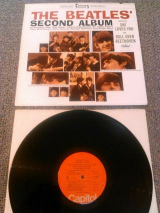 The Beatles - Second Album Lp Ex (,) U.  S Capitol Stereo St 2080 70s Issue