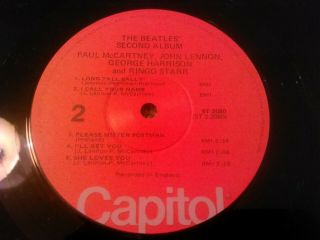 THE BEATLES - SECOND ALBUM LP EX (,) U.  S CAPITOL STEREO ST 2080 70s ISSUE 3