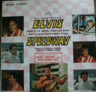 Elvis Presley Speedway Rca Victor Stereo Lp W/photo & Inner Sleeve Nancy Sinatra