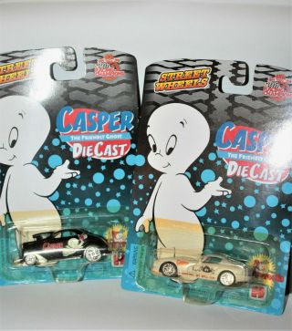 Rare Casper The Friendly Ghost Die Cast Cars.  Set Of 2