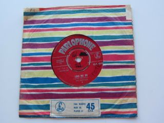 The Beatles 1962 Love Me Do Red Parlophone P T Tax Code 1 Gr 1 T Stampers