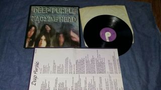 Deep Purple Machine Head 1972 - Uk First Press (gramophone.  A - 1u;b - 1u - Ex,