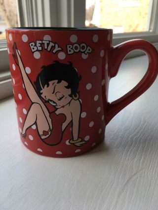 Betty Boop Red Pink Polka Dots Coffee Mug Cup Bxb