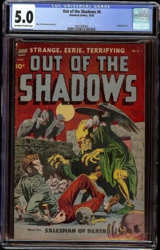 Out Of The Shadows 6 Cgc 5.  0 Ow/w (standard,  1952) Hanging Panel