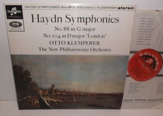 Sax 2571 Haydn Symphonies Nos.  88 & 104 Philharmonia Klemperer E/r