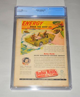 Action Comics 76 CGC 4.  0 Off - White to White Pages 1944 Superman WWII Cover 2