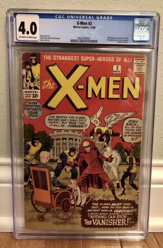 X - Men 2 (1963) Silver Age Comic Book Cgc 4.  0 1st Appearance Of The Vanisher