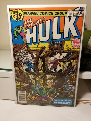 The Incredible Hulk 234 (fn/vf) 1st App.  Of Quasar First Print.  1979