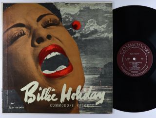 Billie Holiday - S/t Lp - Commodore - Fl 30,  008 Mono Dg Vg,