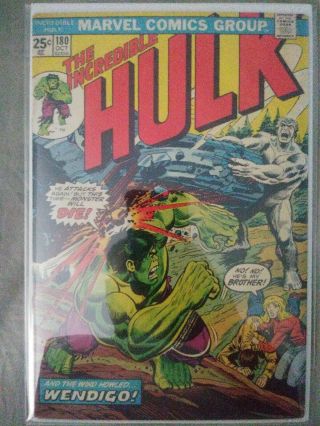 The Incredible Hulk 180 1st App Cameo Wolverine Higher Grade Key Marvel Comic