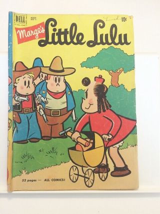Little Lulu Comic Book 39 September 1951 Witch Hazel Cowboy Showdown Cover