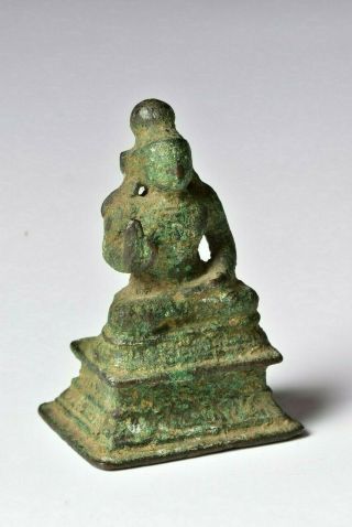 Chinese Bronze Figure Of Buddha 16th /17th Century Or Earlier