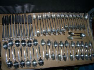 1847 Rogers Bros.  71 Piece Set " Eternally Yours " International Silver