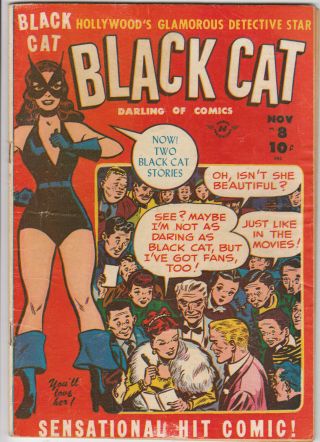 Black Cat - Crime Fighter - November 1947 No.  8