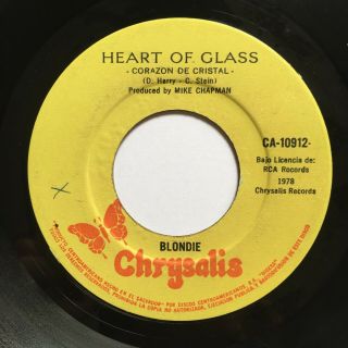 Blondie - Heart Of Glass Rare El Salvador Press