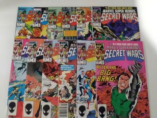 Marvel Heroes Secret Wars First Mini Series 1984 Full Set Of 12 1st Print